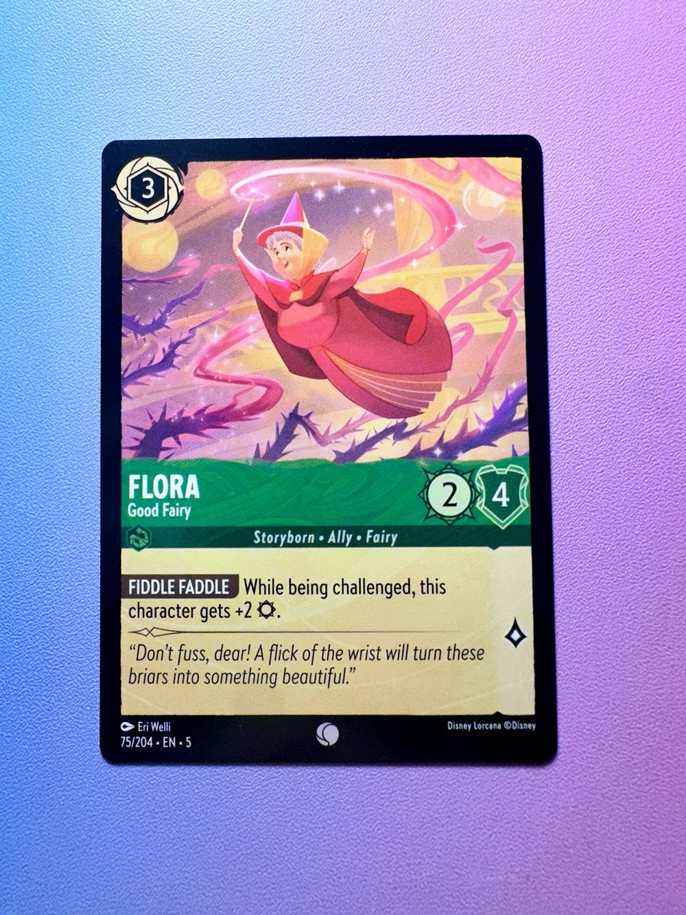 flora [sleeping beauty] - 75/204 (common) — lorcana: shimmering skies